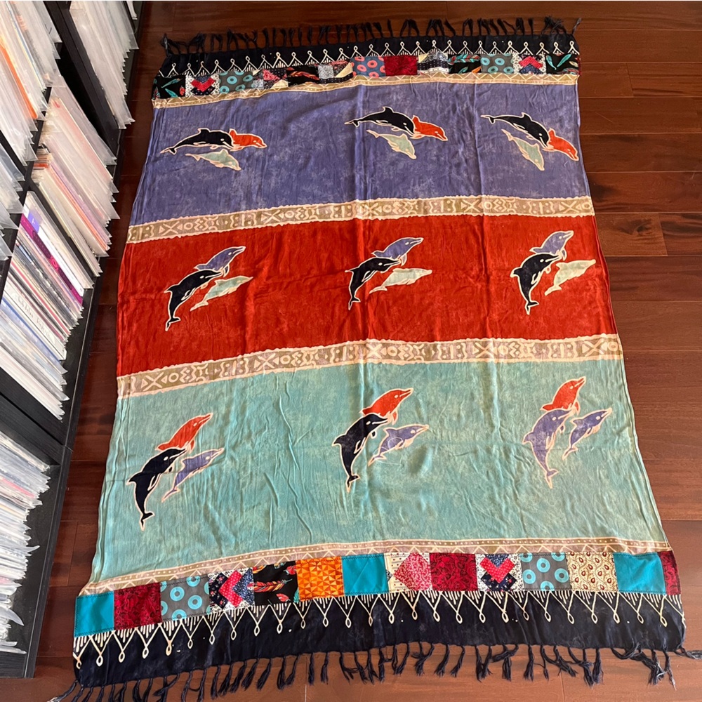 Dolphin Phish Batik Wrap Patchwork Fishman Donuts… - image 3